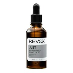 B77 JUST Ser antioxidant cu Resveratrol si Acid Ferulic pentru fata si gat, REVOX