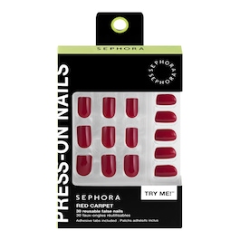 Set de unghii false reutilizabile, plasturi adezivi - Efect de gel image