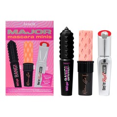 Major Mascara Minis - Set mini mascara pentru volum, alungire si curbare, BENEFIT COSMETICS