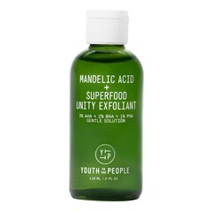 Mandelic Acid + Superfood Unity Exfoliant - Solutie exfolianta pentru ten, YOUTH TO THE PEOPLE