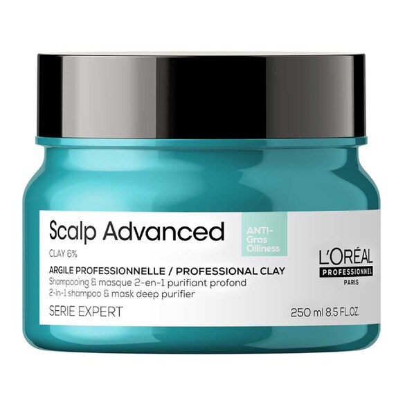 Scalp Advanced - Mască cu argilă 2 in 1 pentru scalpul gras, L'Oréal Professionnel