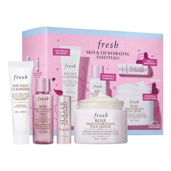 Hydrating Skincare & Lip Balm Gift Set - Set ingrijire, Fresh
