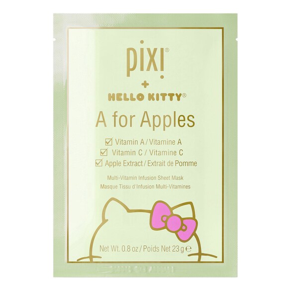 Pixi + Hello Kitty A is for Apple Sheet Mask - Masca textila pentru ten, Pixi