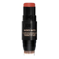 Nudies Matte Bronzer - Stick cu capat dublu conturing, Nudestix