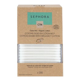 Cotton Swabs with Organic Cotton - Betisoare pentru indepartarea machiajului