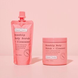 Rosehip Body Scrub & Cleanser - Mini exfoliant pentru corp