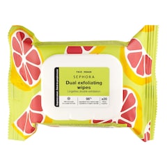 Dual Exfoliating Wipes - Servetele demachiante cu extract de grapefruit, Sephora Collection