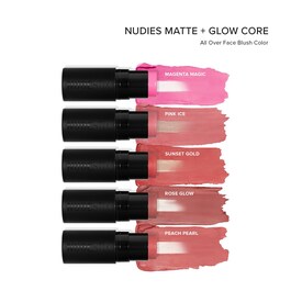 Nudies Matte + Glow Core All Over Face Blush Color - Stick fard