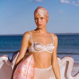 slip pure silk turban - turban slip, matase pura