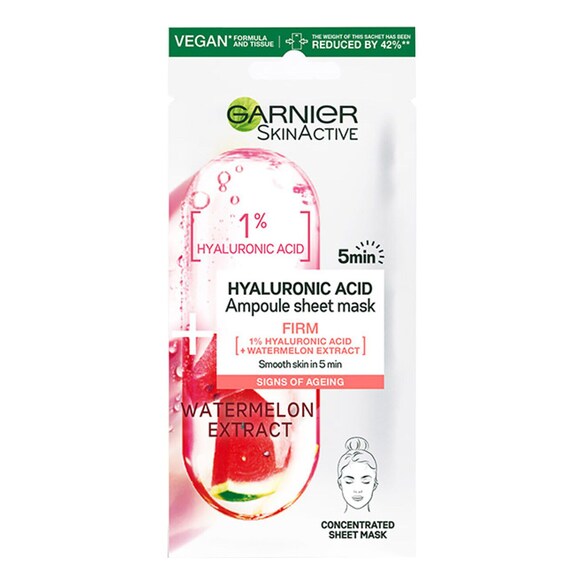 Garnier Firming Mask with 1% Hyaluronic Acid & Watermelon, LABO GARNIER