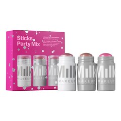 Sticks Party Mix - Trio de farduri de obraz + iluminator crema, Milk Makeup
