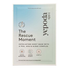 The Rescue Moment – Masca-servetel exfolianta cu PHA, AHA si alge
