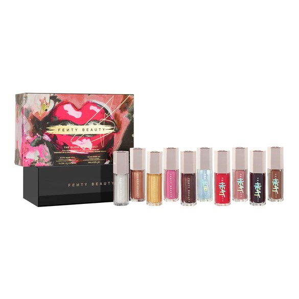 Gloss Bomb Vault Set - 10 Full Size Universal Lip Luminizer, Fenty Beauty