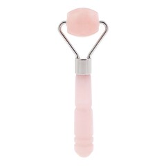 Mini Facial Roller Rose Quartz - Mini accesoriu pentru masaj facial, SKIN GYM
