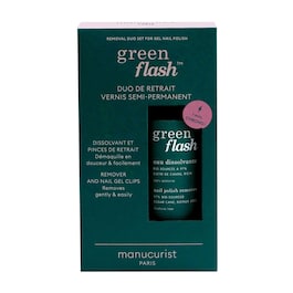 Nail Clips and Green Flash Remover - Kit indepartare lac unghii
