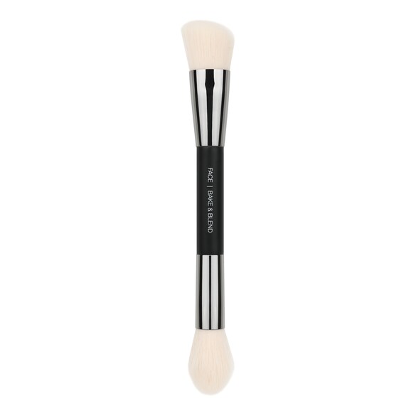 Bake & Blended Dual-Ended Brush - Pensula cu doua capete pentru fata, Huda Beauty