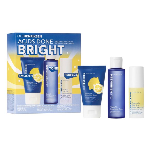 Acids Done Bright Smoothing Skincare - Set ingrijire ten, OLEHENRIKSEN
