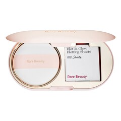 Blot & Glow Touch-Up - Set aplicator si servetele matifiante, RARE BEAUTY
