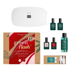 Green Flash Hortencia Red Cherry - Set 2 culori, MANUCURIST